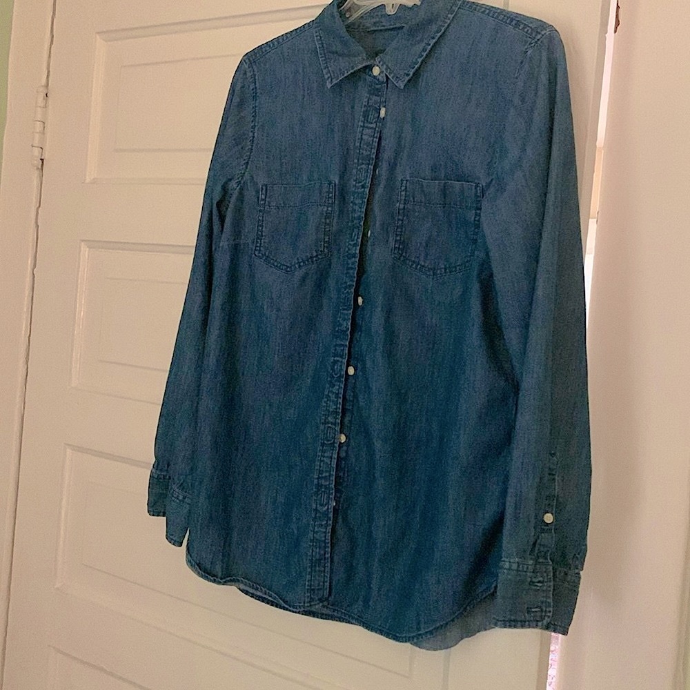 Talbots L Denim Shirt